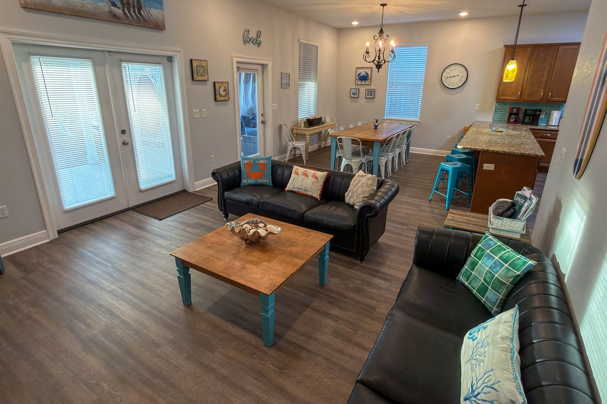 Just steps from the living room, the backyard haven creates an effortless transition between poolside afternoons and indoor relaxation. 