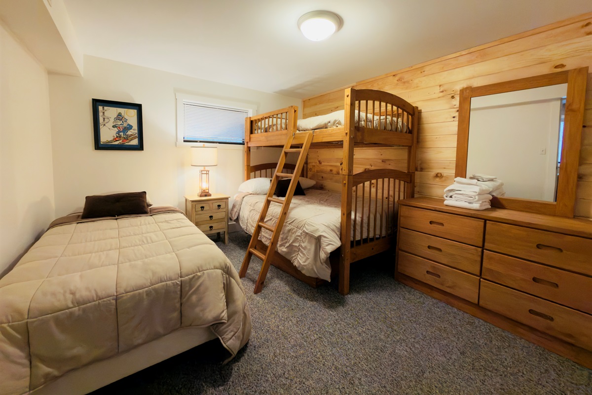 Lower Level - 2 Twin & 1 Full Bed