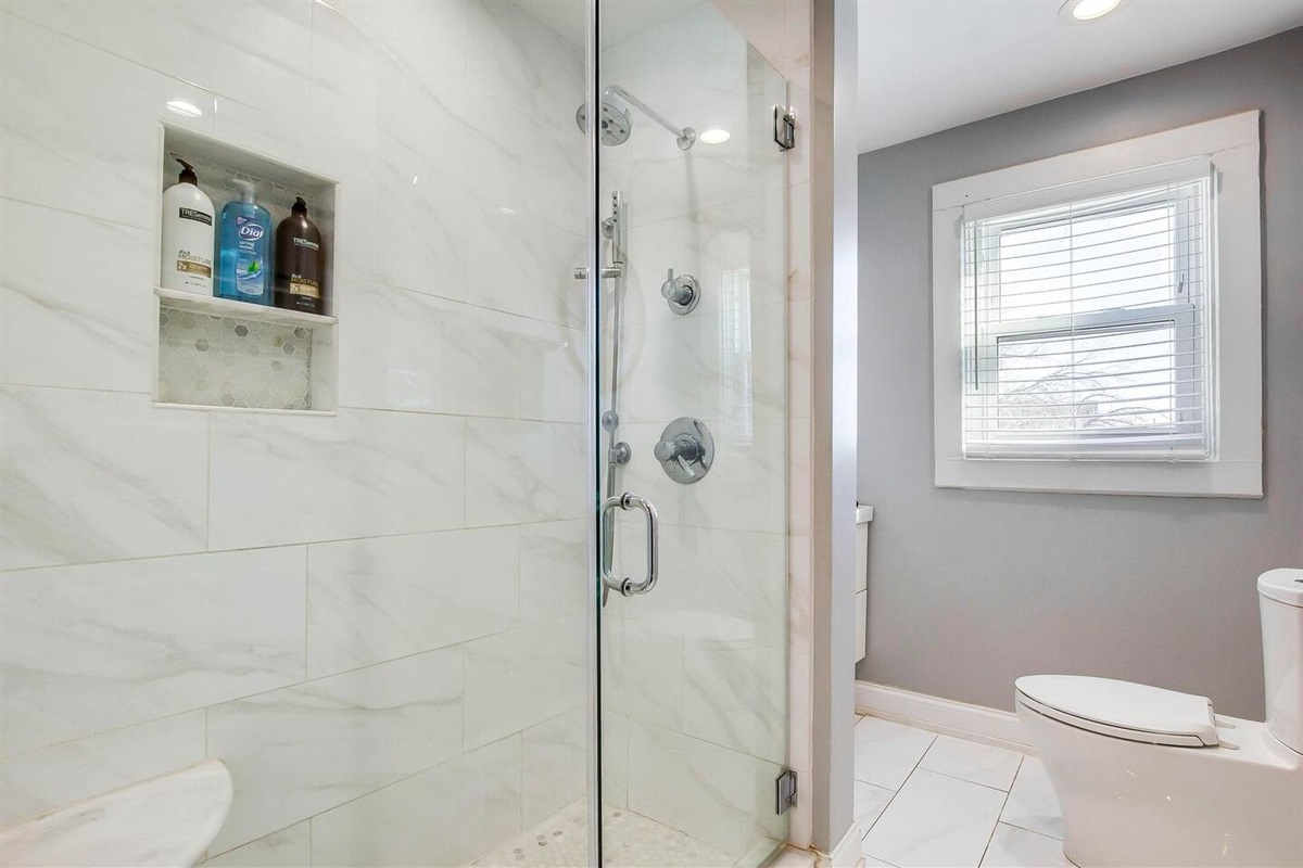 Full bathroom with shower