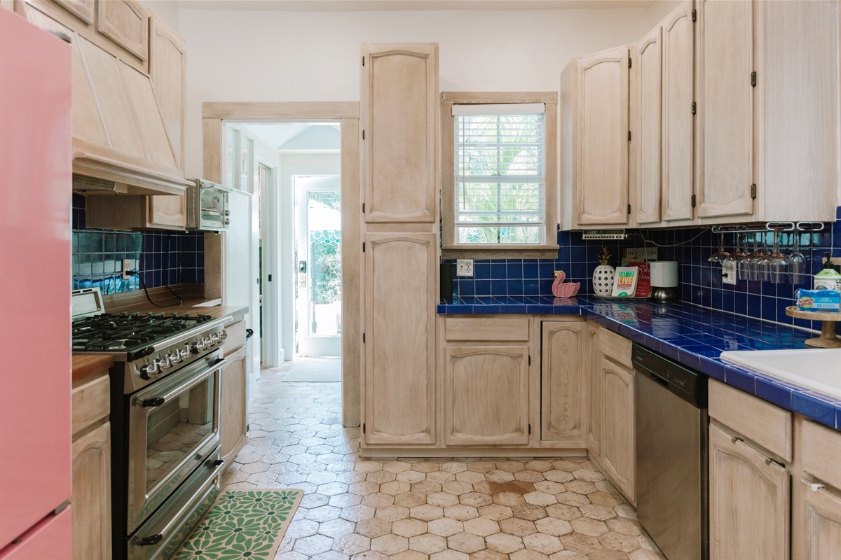 Enjoy our fully-stocked main kitchen, which has everything you need to make homemade meals together.
