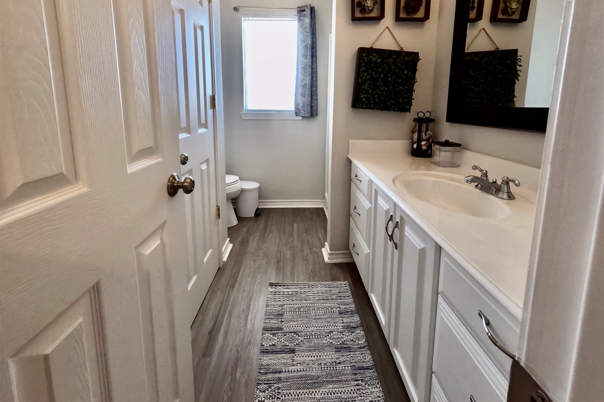 Private restroom on top floor