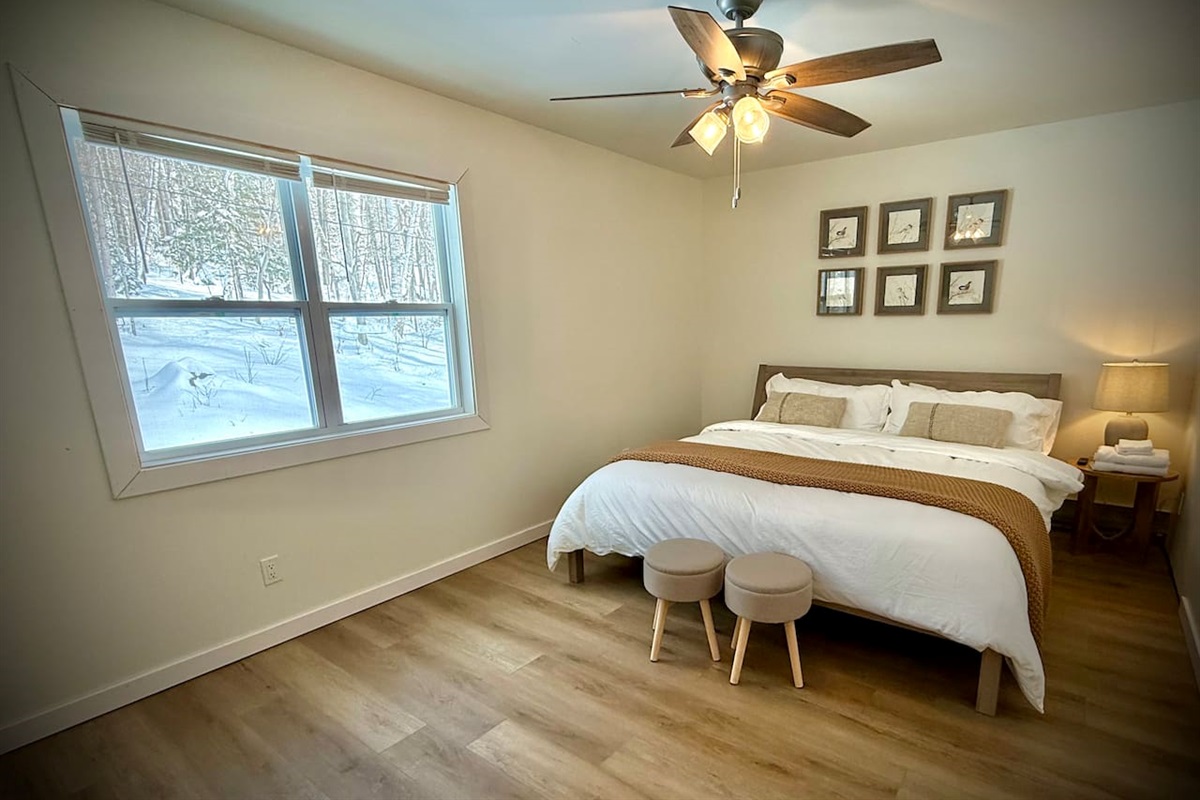 Unit A Bedroom King Bed