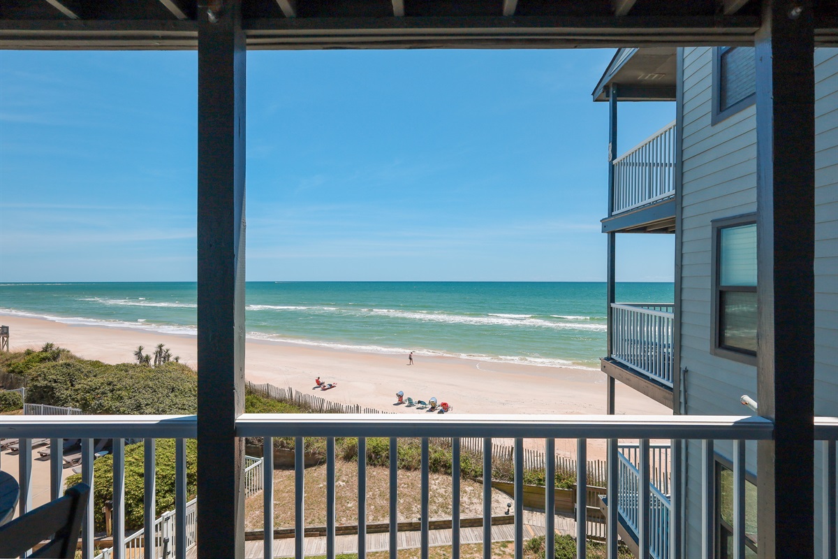Ocean views from the balcony