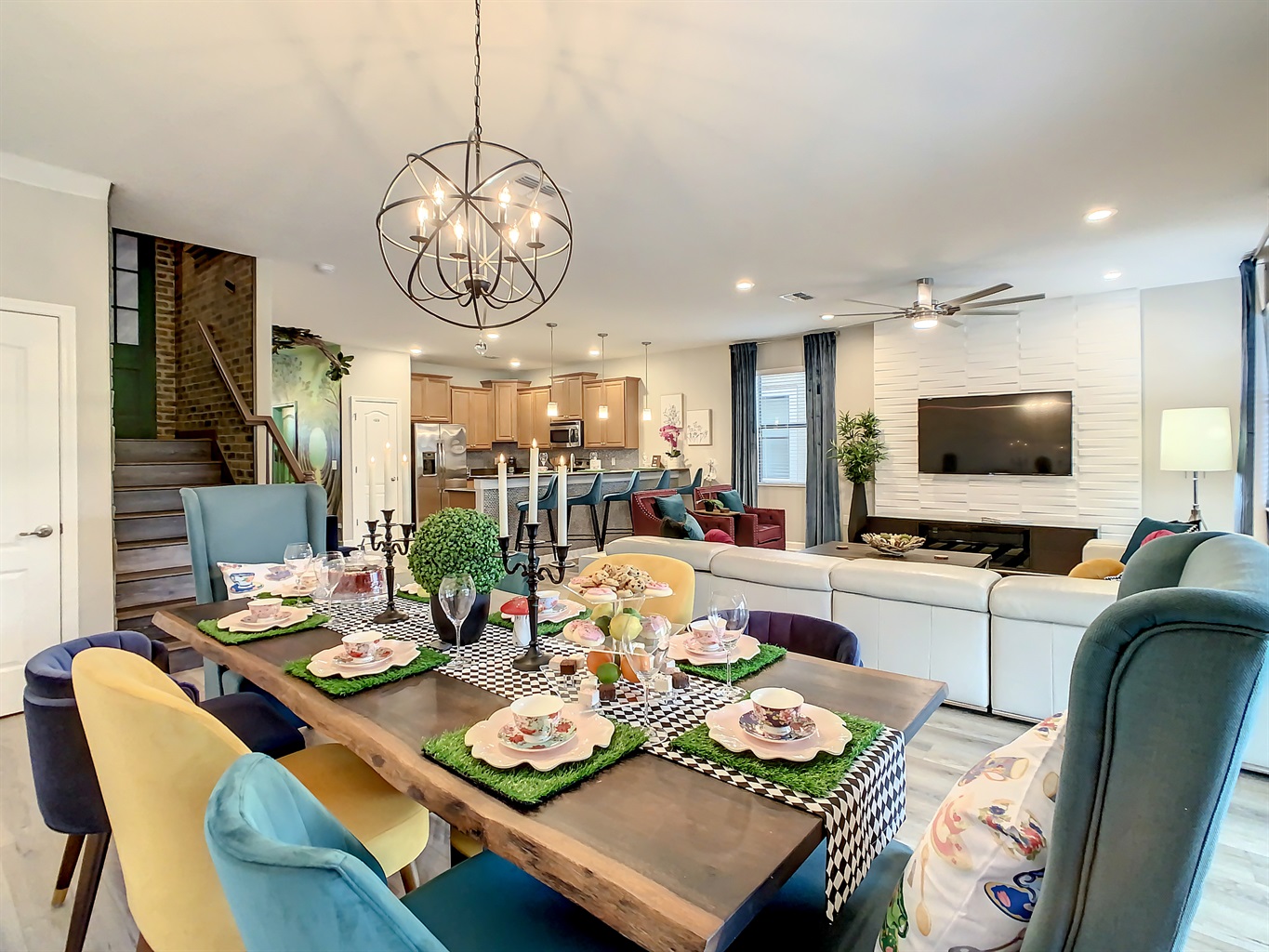Open Floor Plan-Dining Room, Living Room & Kitchen