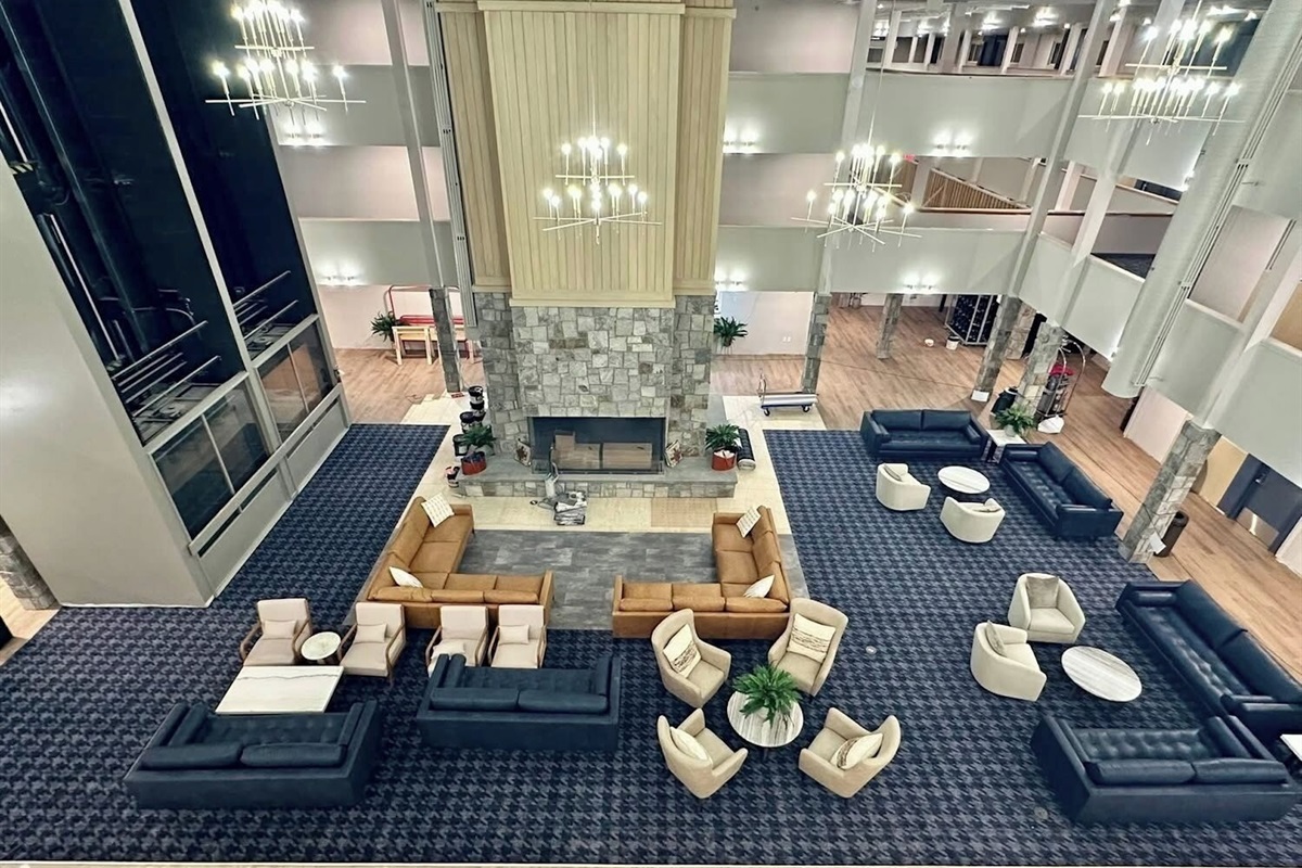 Mountain Lodge's brand new lobby