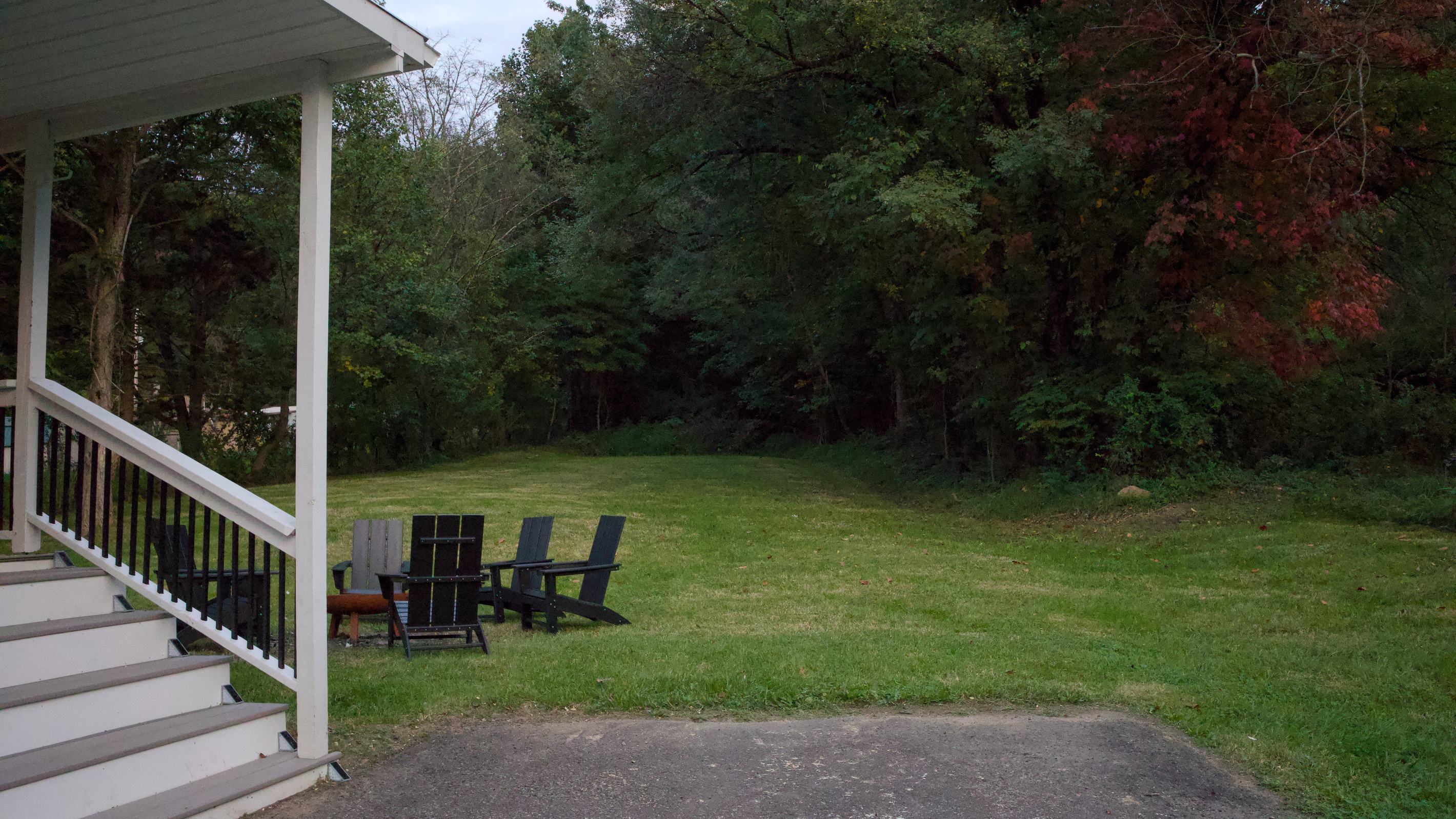 Fire pit area, off the covered back porch
