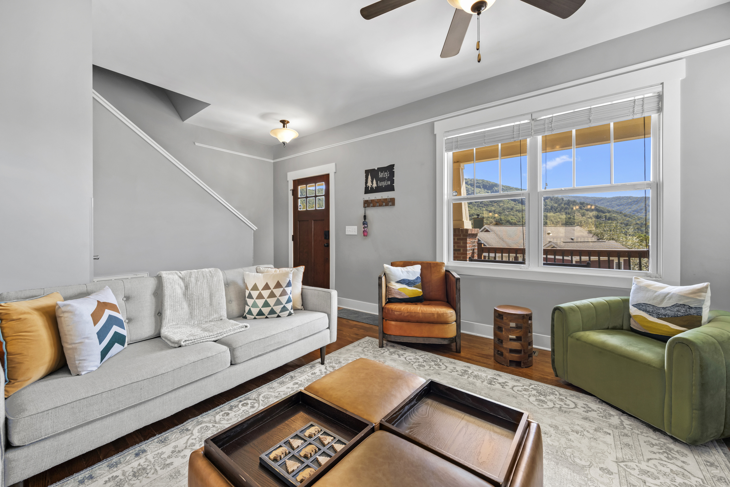 Mountain views from your vacation living room