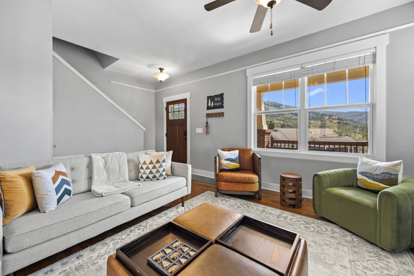 Mountain views from your vacation living room