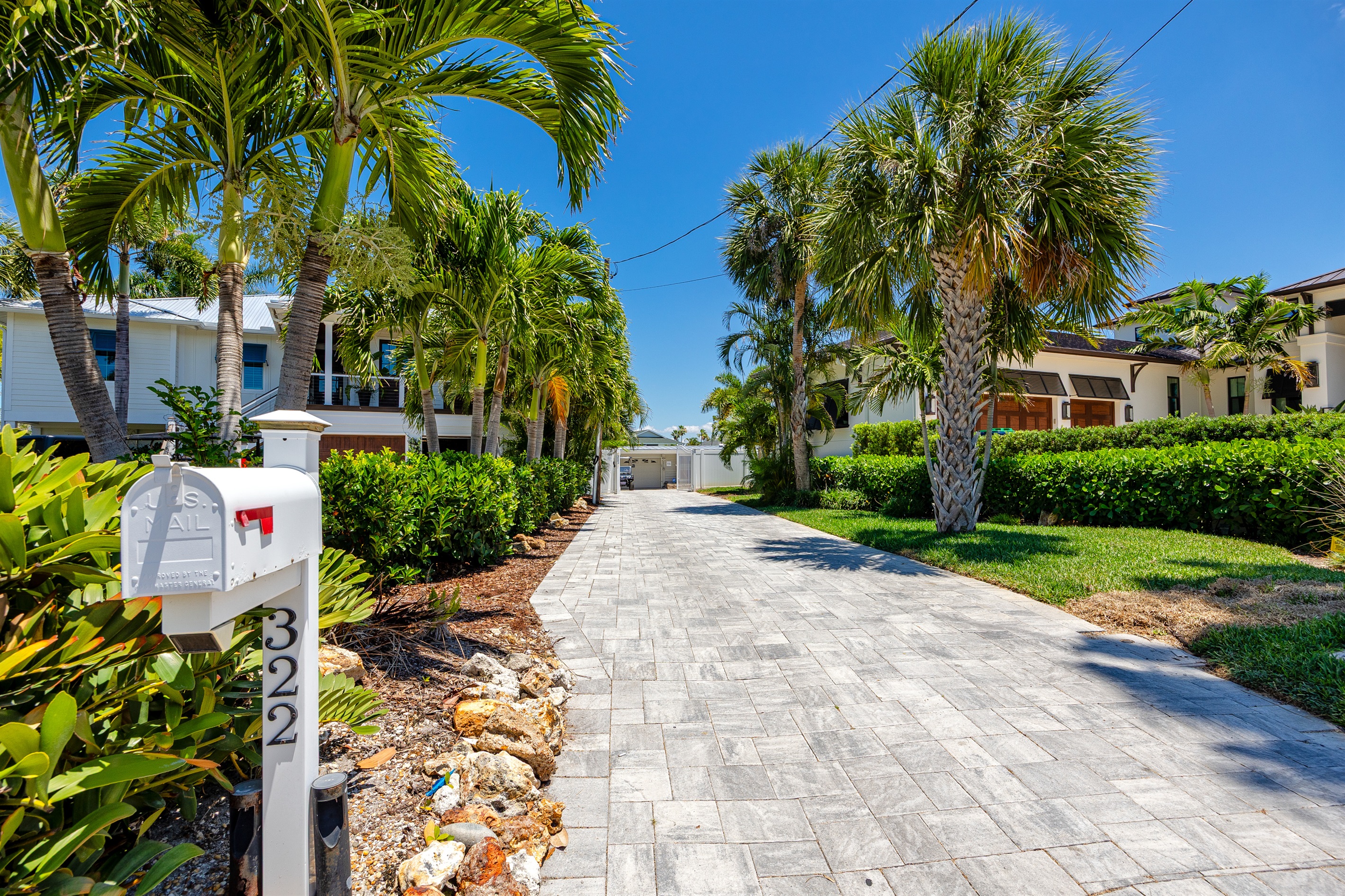 Driveway to the home