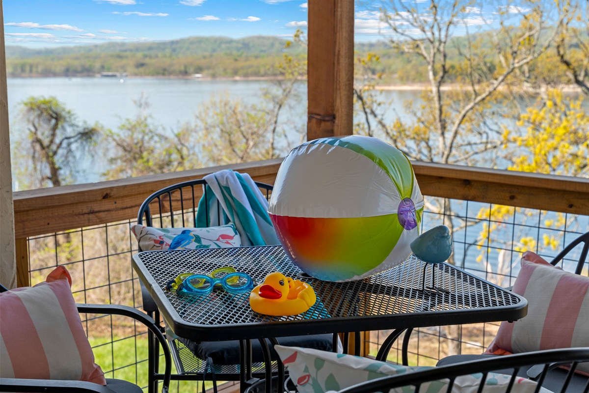 The kids and kids at heart will love that the outdoor pool is just right next to the condo. You can see it from the deck!