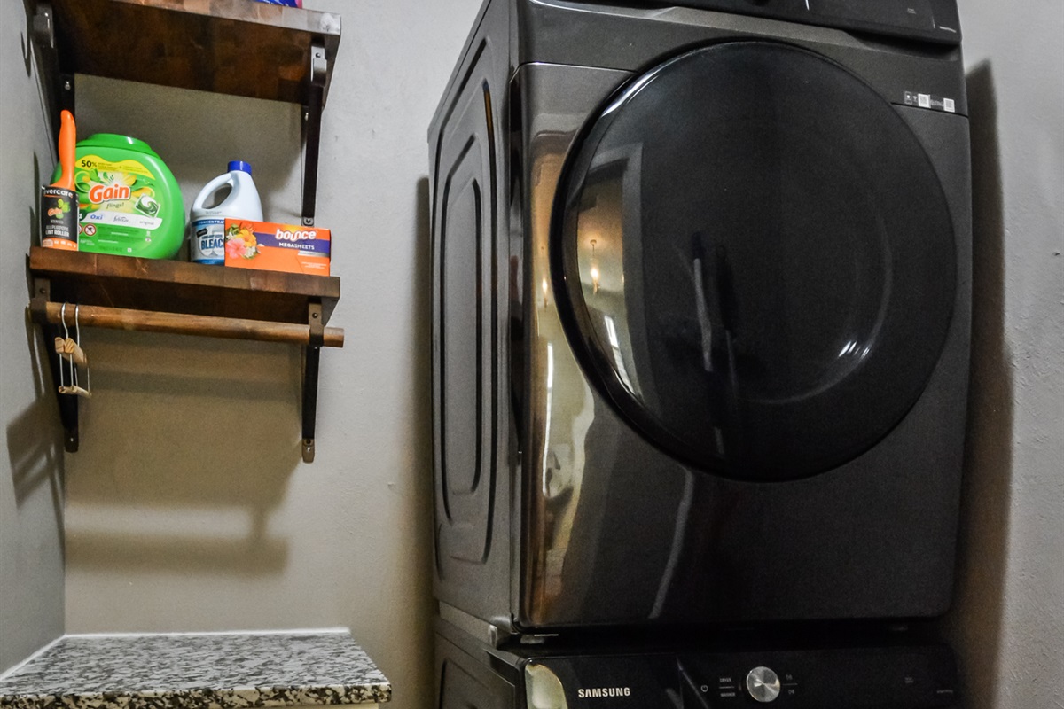 Laundry Room - Full washer/dryer, iron & ironing board.