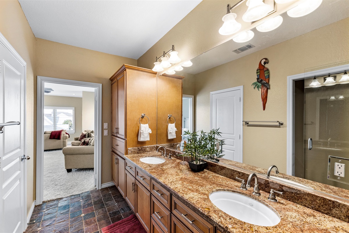 “Spa-like bathrooms for easy mornings.”