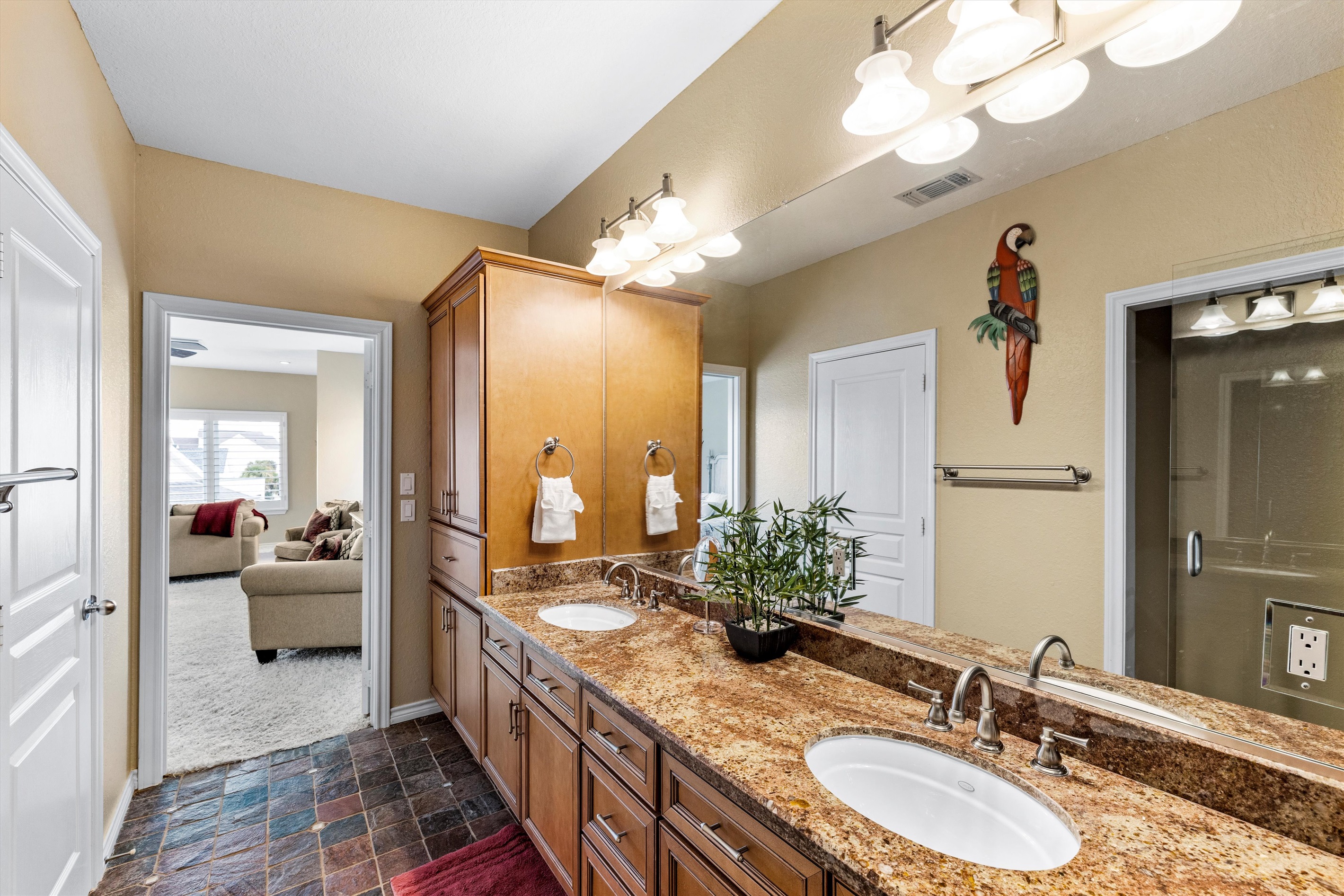 “Spa-like bathrooms for easy mornings.”