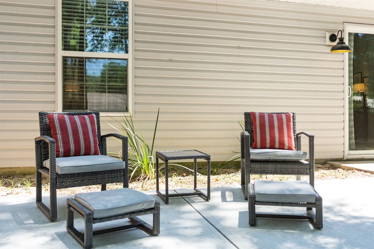 Sit outside for a bit and enjoy the peaceful surroundings.