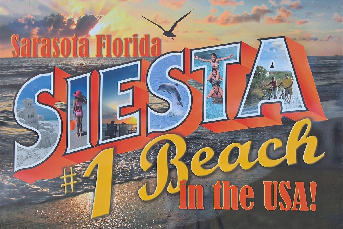 Siesta Beach Sign