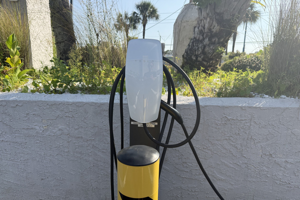 2 Tesla charging stations