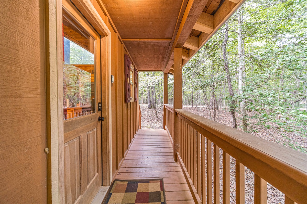 Covered Front Porch with Keyless Entry