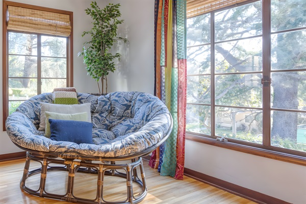 Beautiful tree views from the family room