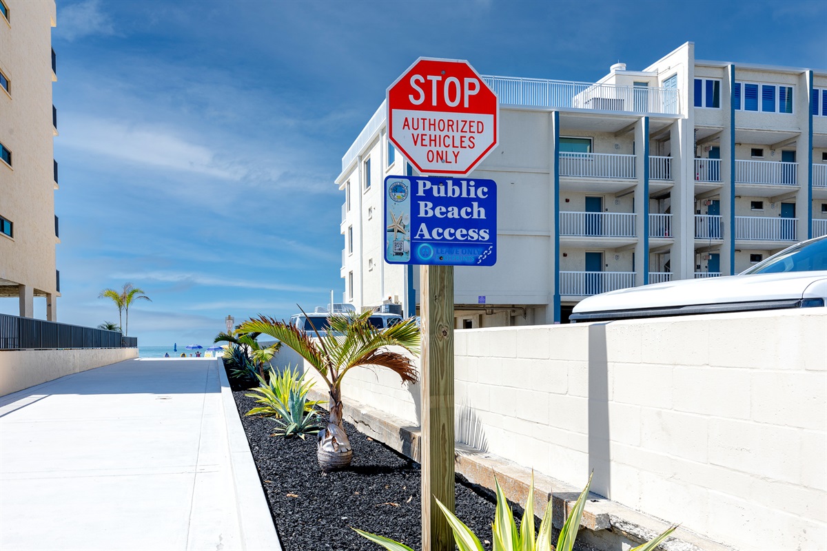 Public Beach Access Across the Street