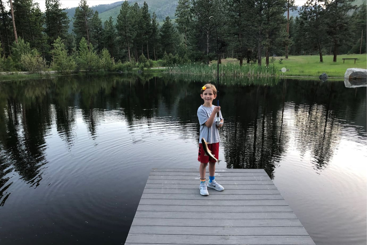 Caught on property.  Fishing is catch and release with barbless hook.