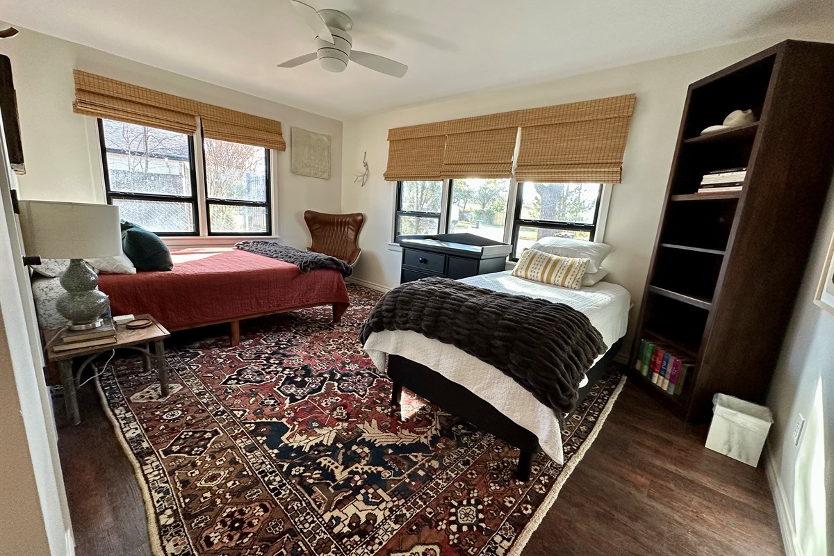 Secondary Bedroom #2, Queen bed and Twin bed