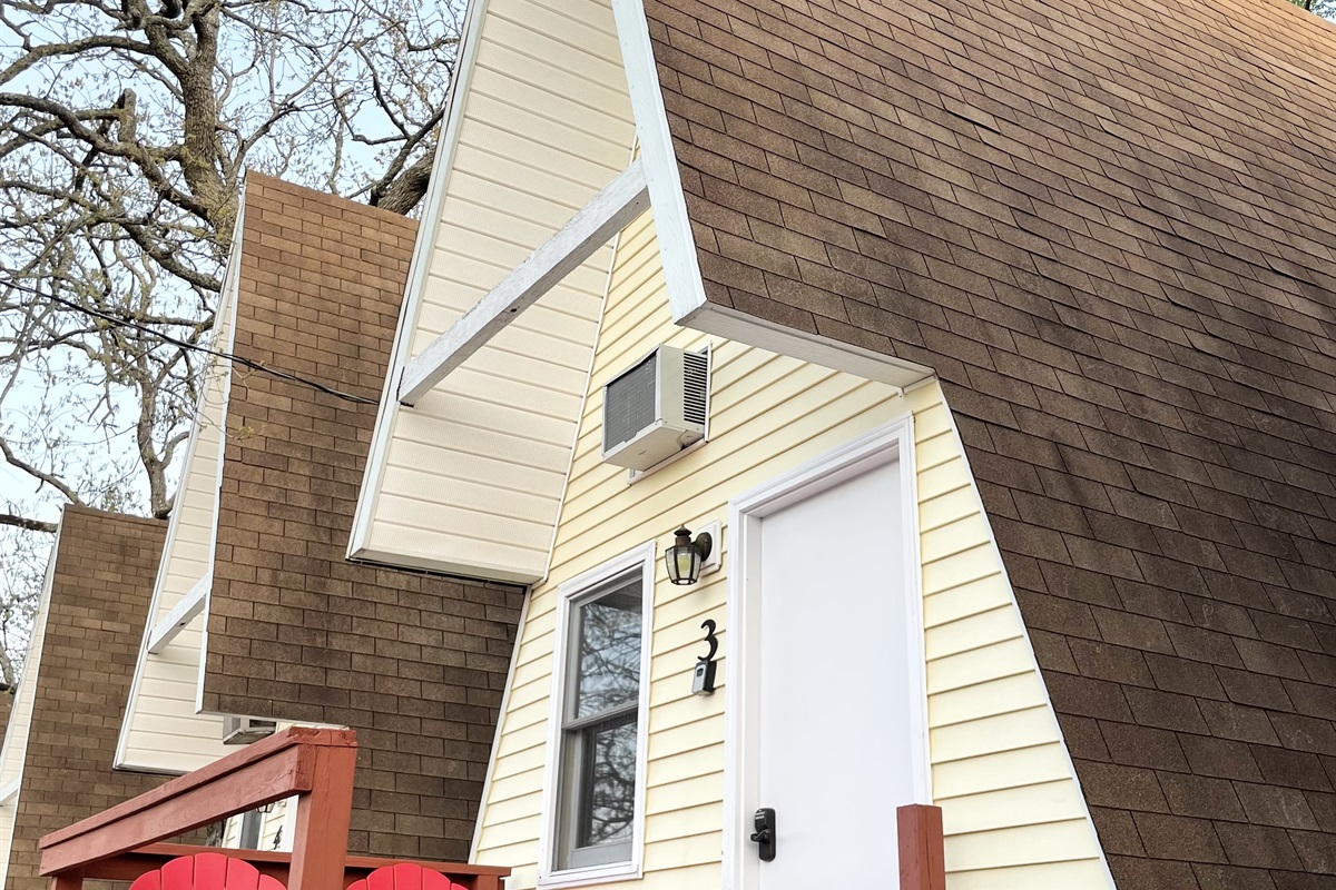 Cabin 3 is a private A-frame