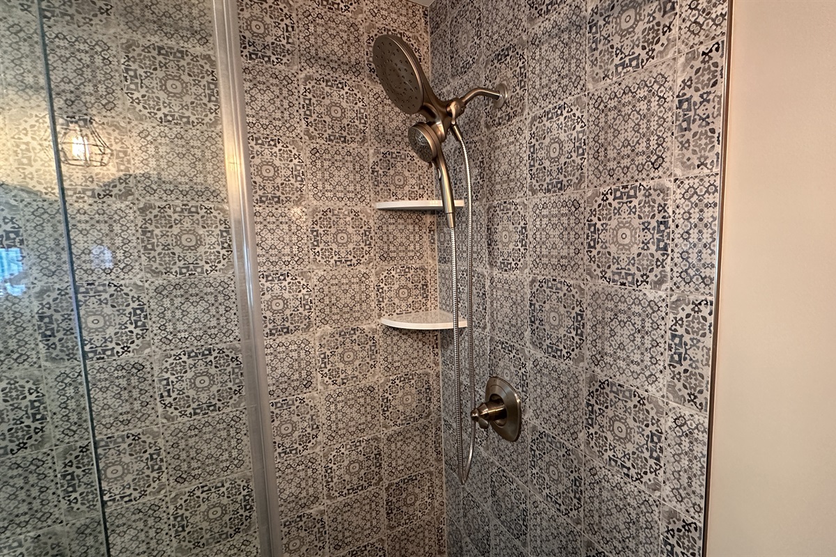 Custom tile shower