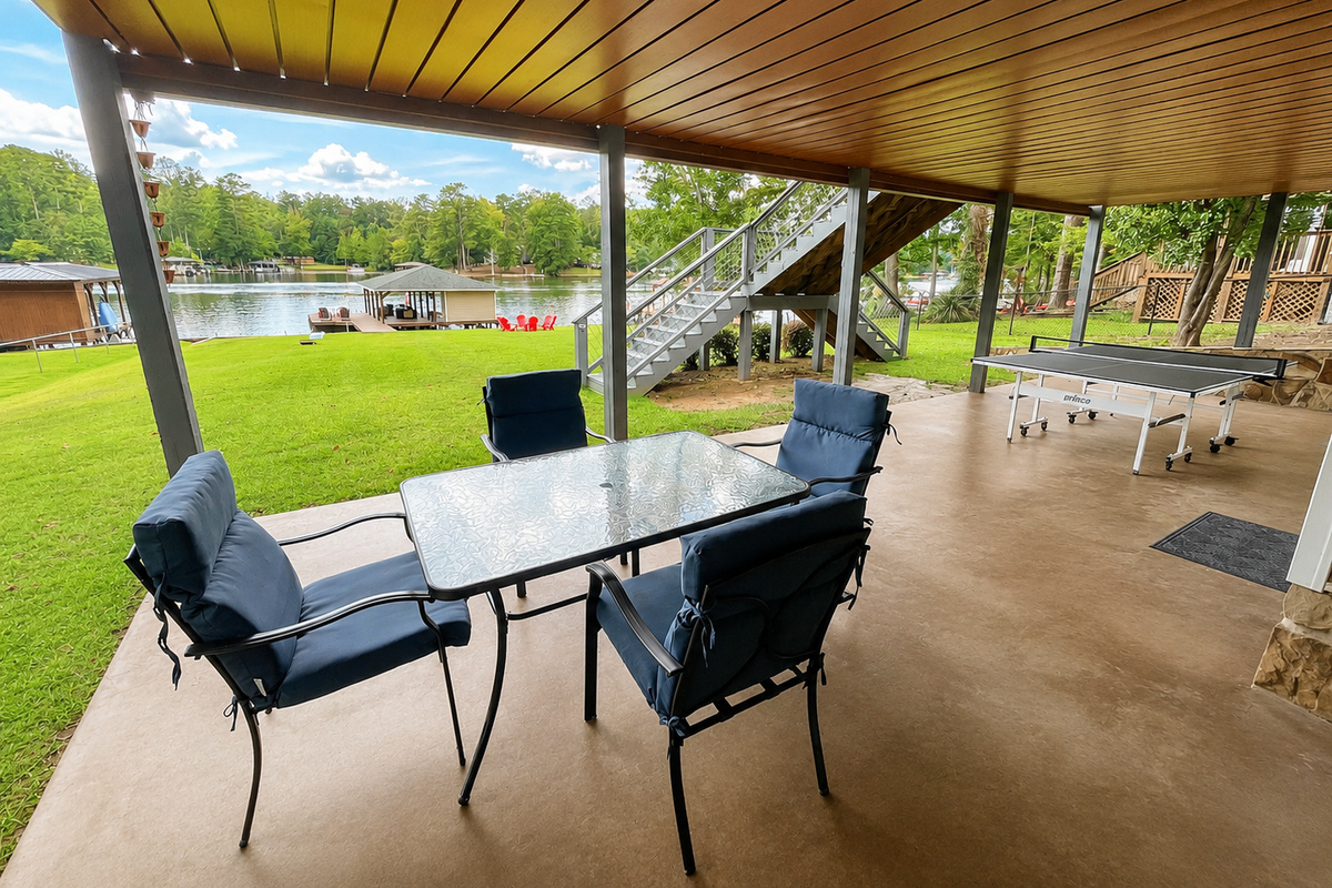 Chair overlooking the lake