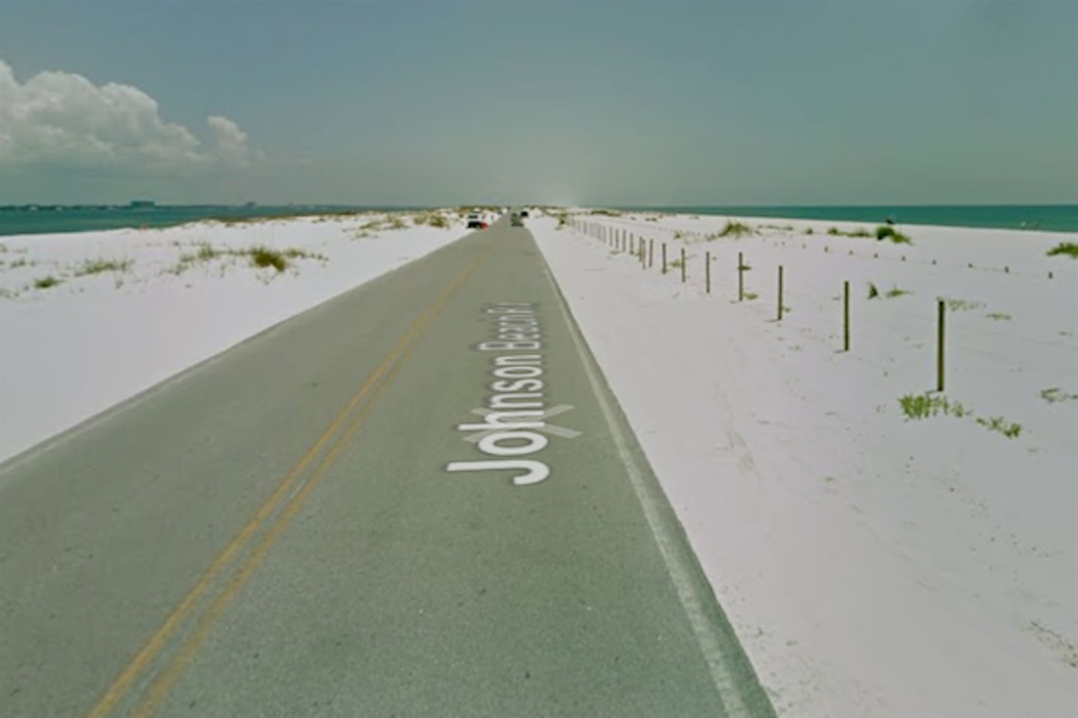 Johnson beach is 3 miles away. Johnson Beach is the outdoor lover's paradise. On Johnson Beach you will enjoy both bay side and gulf side scenery. There are nice, clean restrooms, picnic tables, and a boardwalk.  The cost is $8 per visit. 