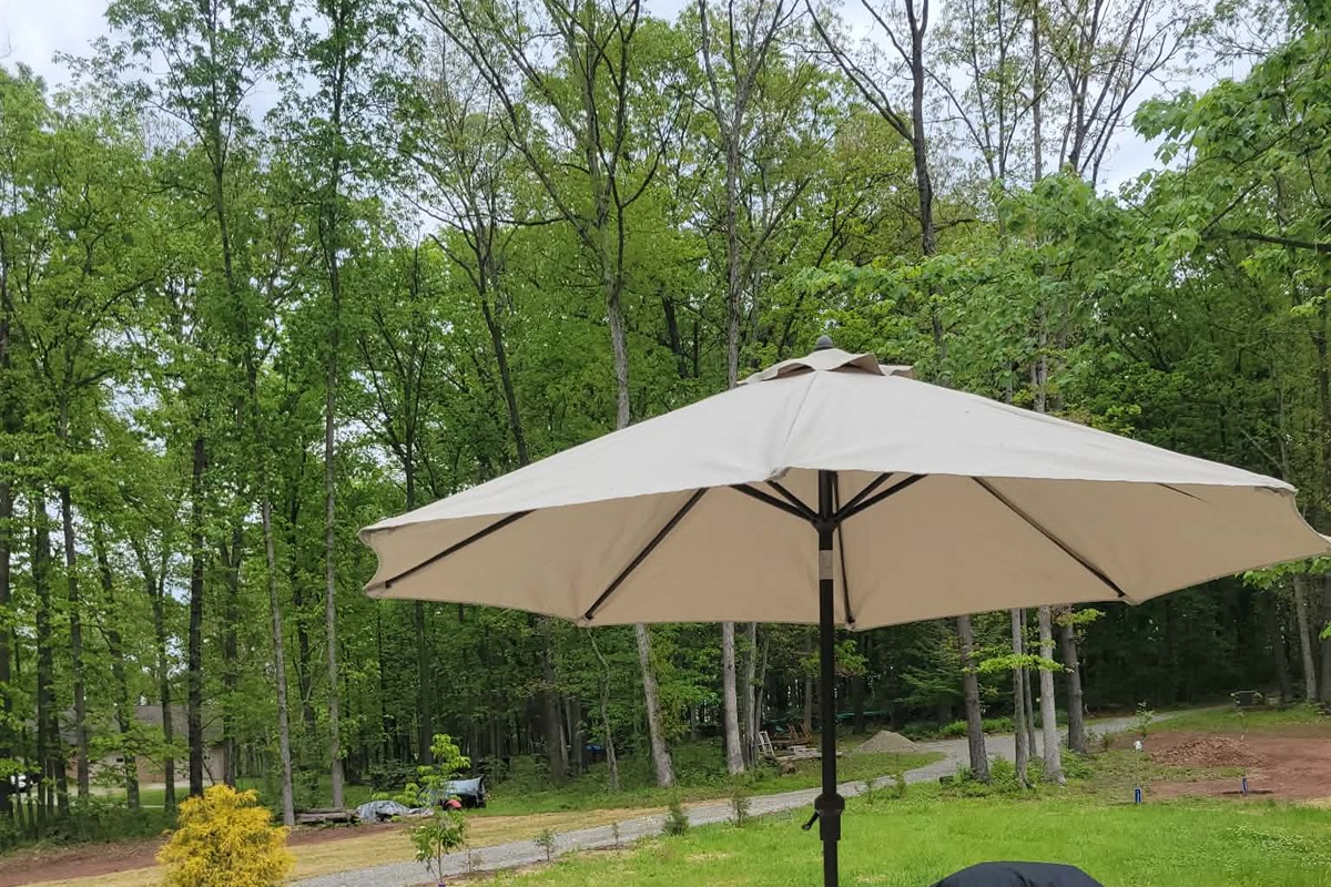 Outside dining area
