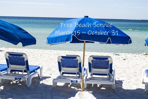 Free beach service!