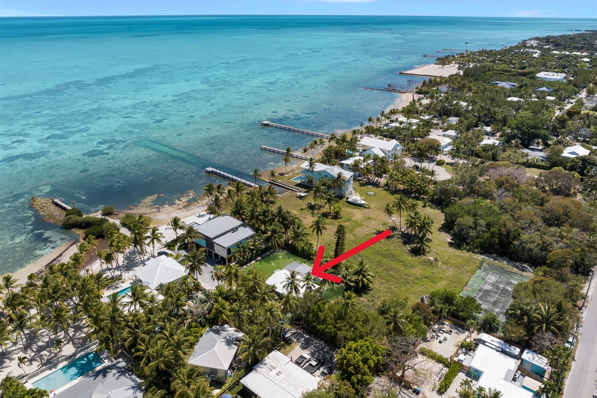 Aerial view of home