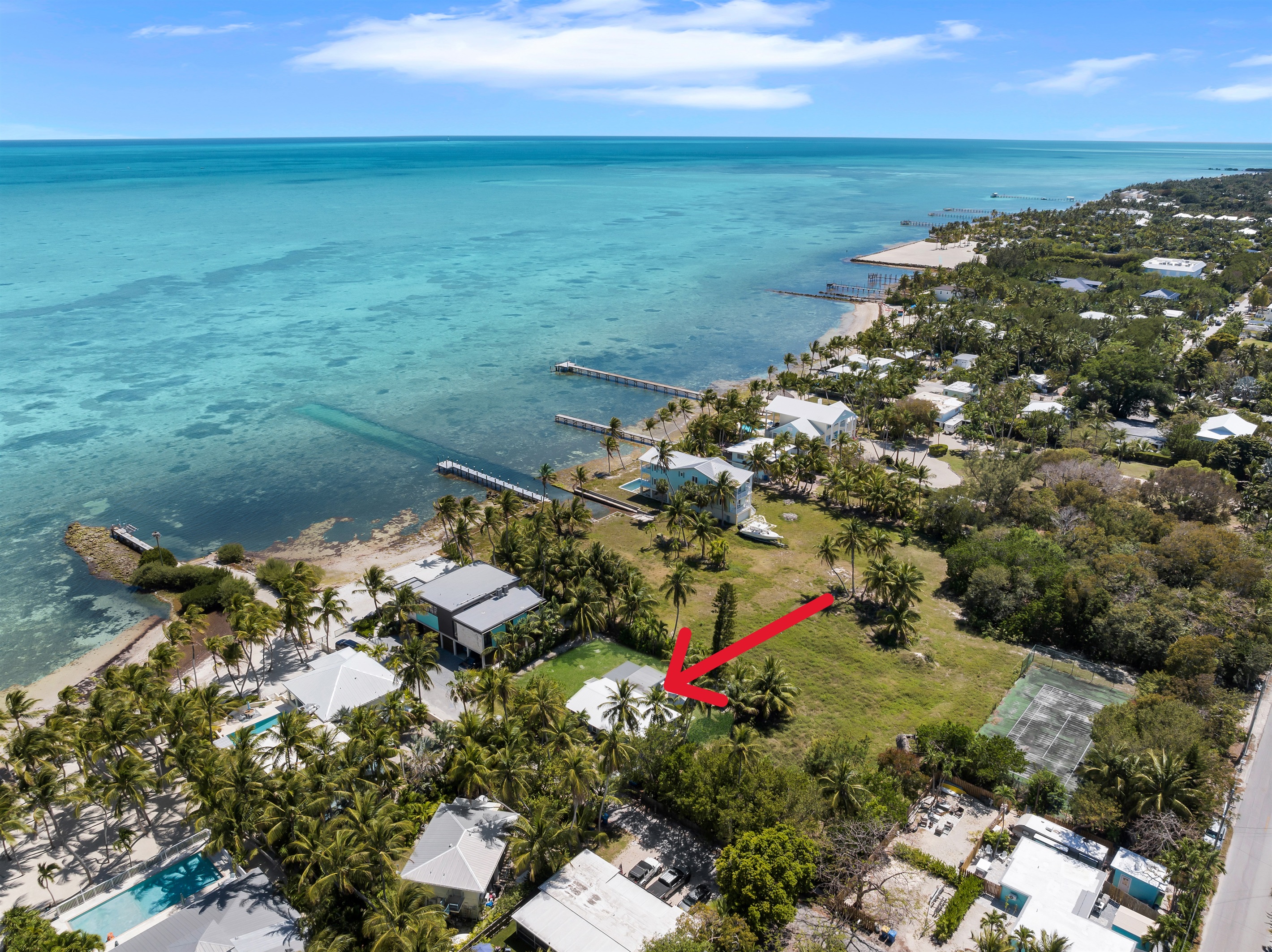 Aerial view of home