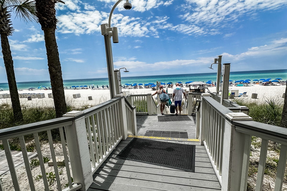 From The Tiki Bar Down To Beach!