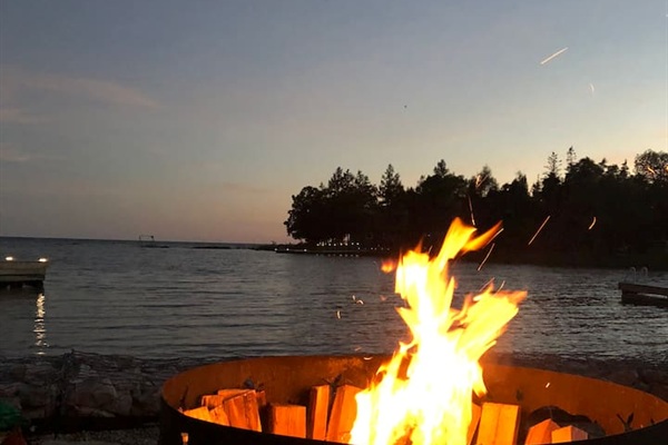 1st of three fire pits available on the property.