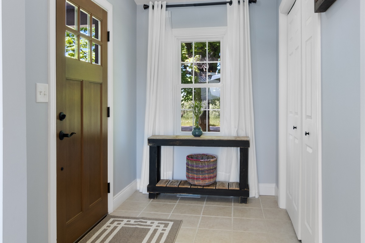 Welcoming foyer with plenty of natural light.