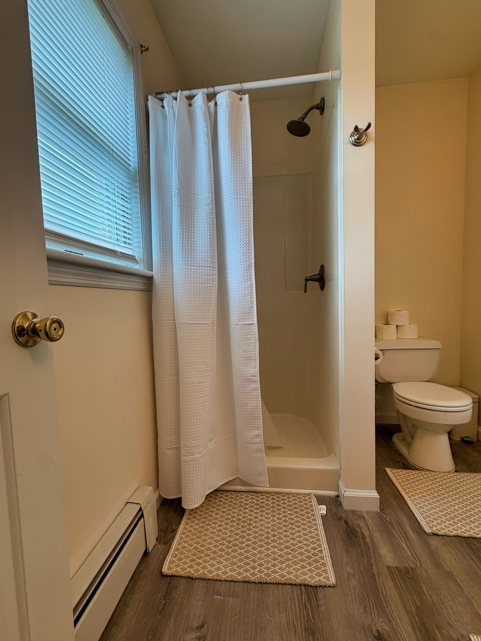 2nd floor bedroom with Queen bed ensuite bathroom w/ shower