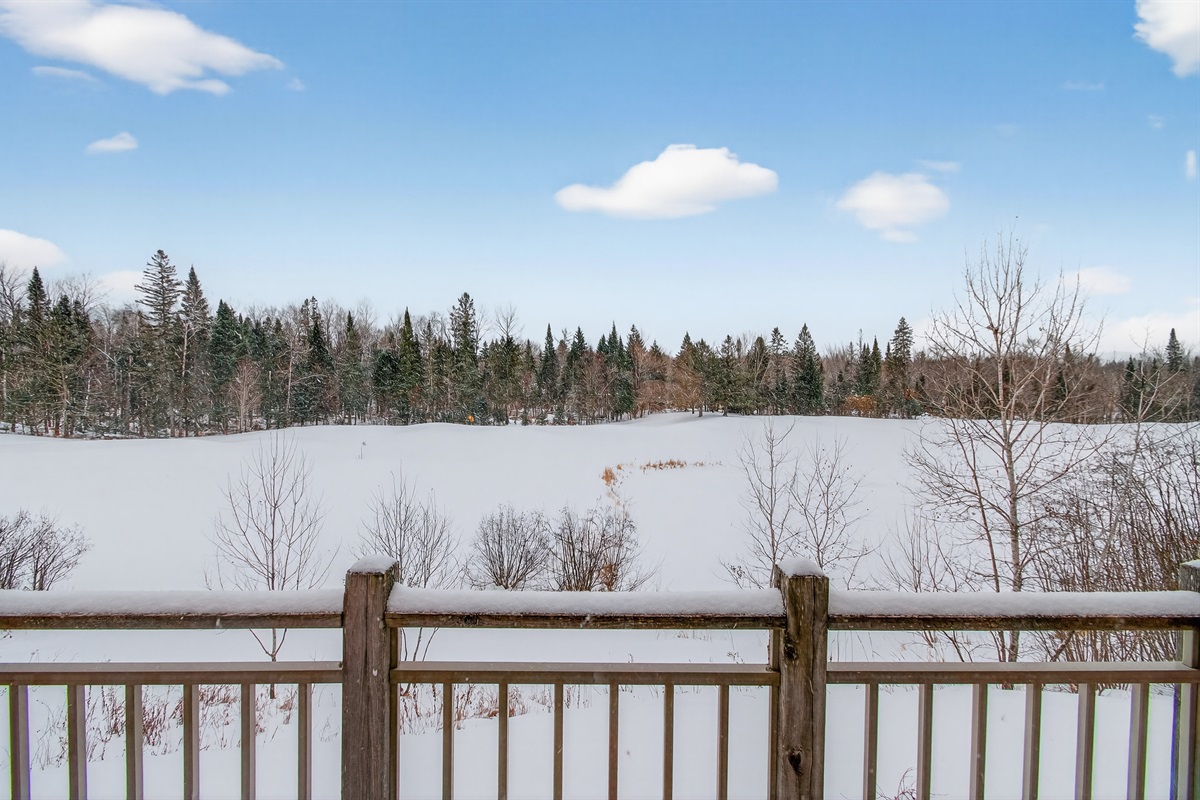 Tranquil view from the master bedroom