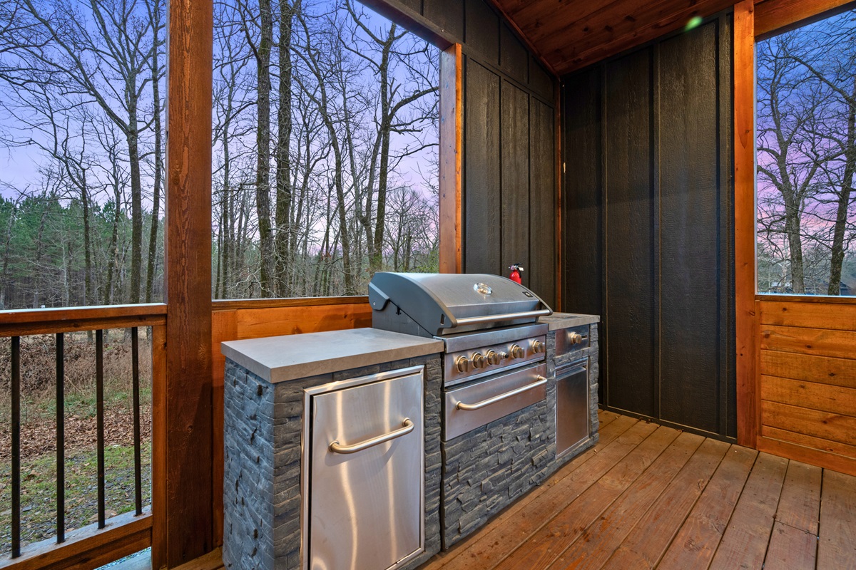 Fire up the grill and enjoy a cookout in the woods, whether you&rsquo;re making a quick lunch or a full dinner spread.