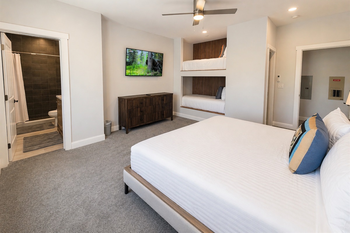 Private suite with full bathroom