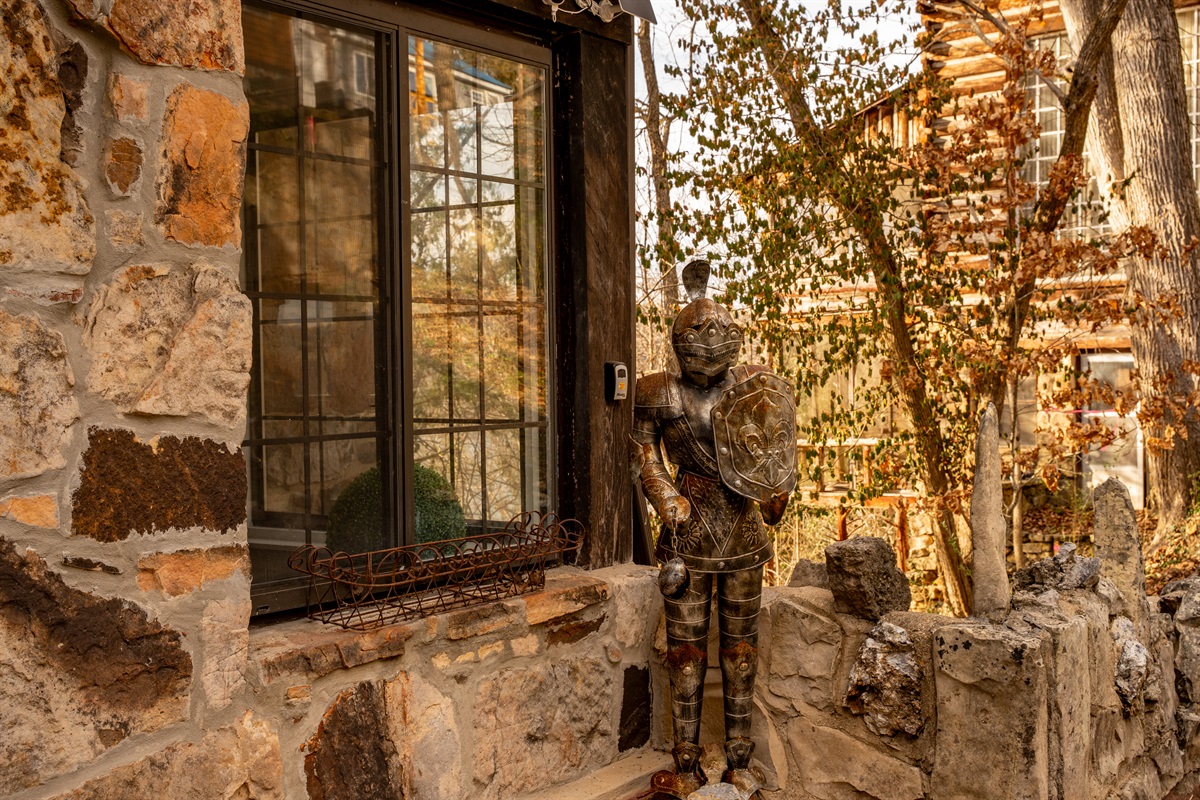 Not every home has a knight waiting to greet you