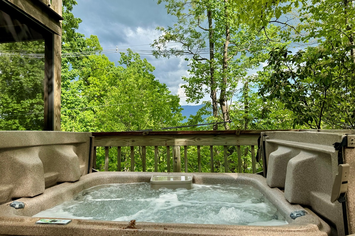 SUMMER HOT TUB VIEW