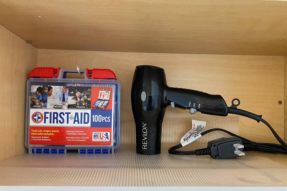 1st aid kit & Hair dryer