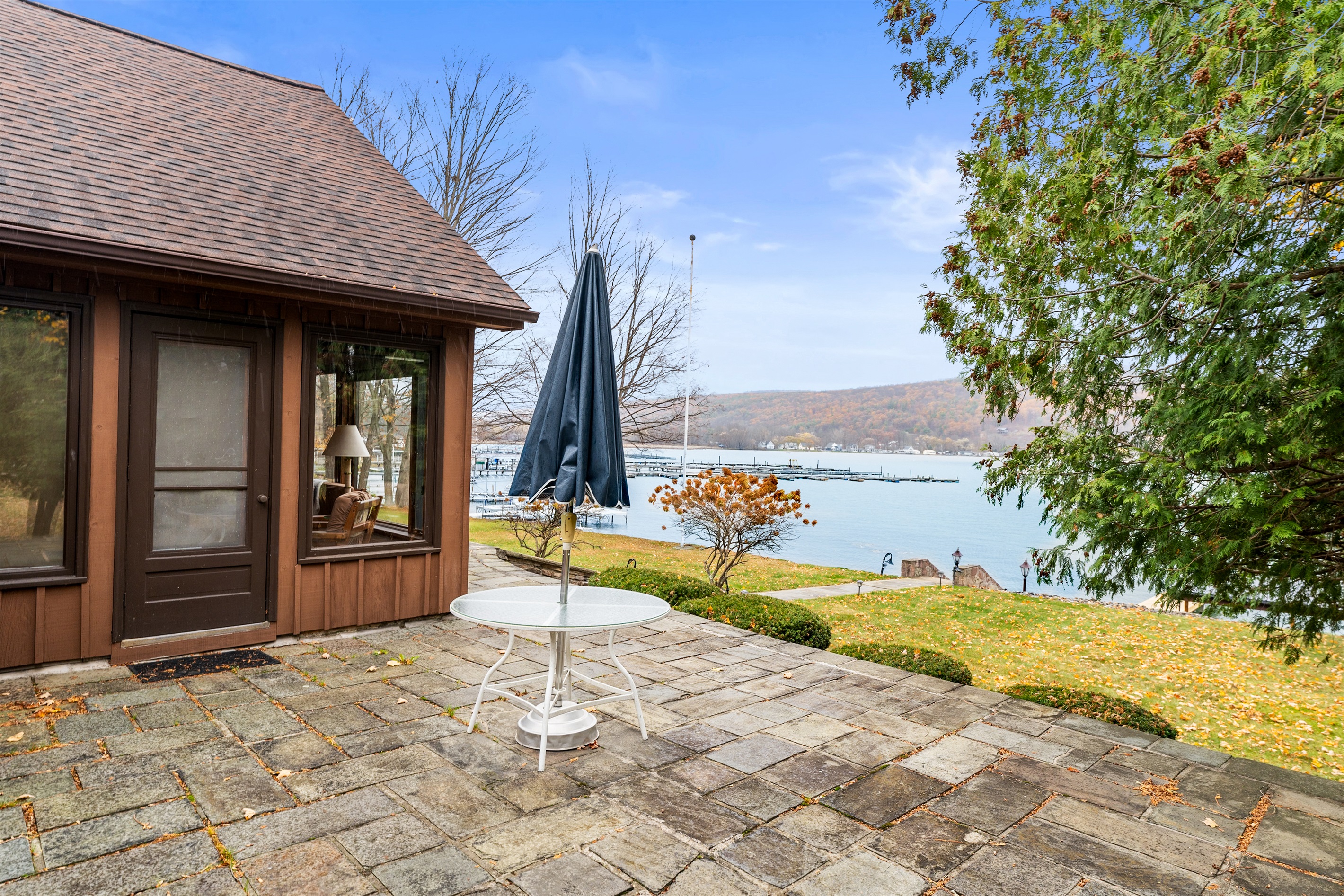Lakeside patio