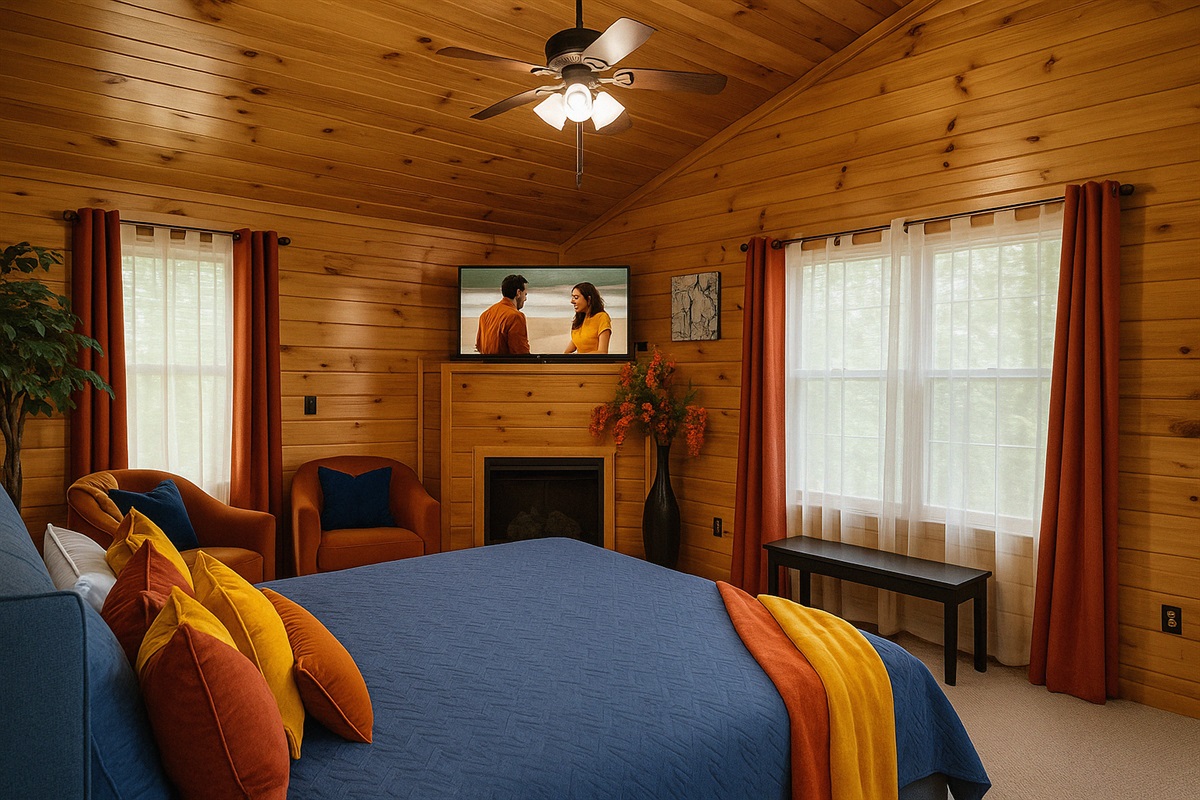 Sit back and relax to your favorite movies. 1 of 3 bedrooms