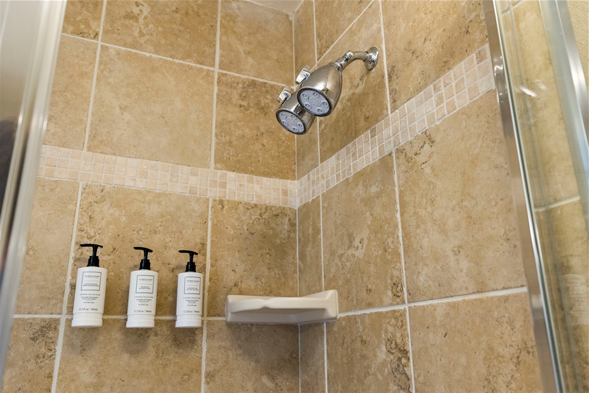 Ensuite Bathroom connected to Master Bedroom with Shower and Soaker Tub