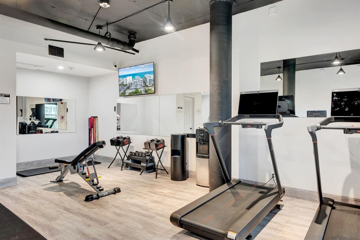 Newly updated exercise room