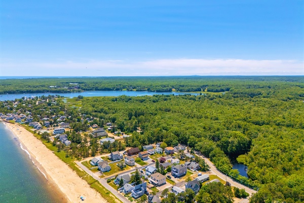 Take in the stunning perspective of Saco, ME, with our breathtaking aerial shots.