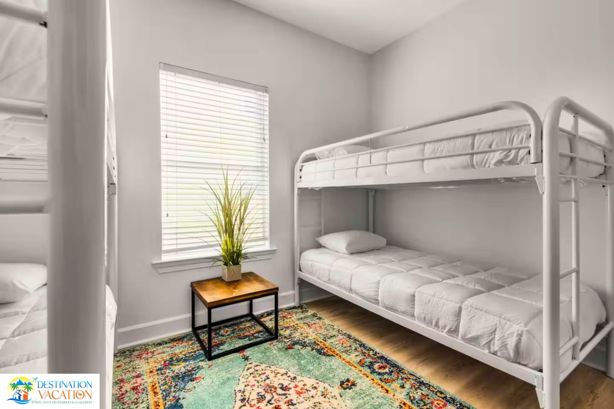 Cozy bunk beds ready for family adventures.