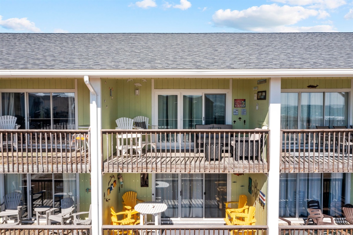Drone image of the Balcony